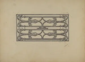 Austin L Prints: Window Grille, 1937. Creator: Austin L. Davison