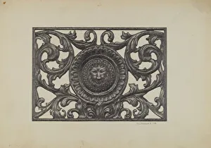 Austin L Prints: Window Grille, 1937. Creator: Austin L. Davison