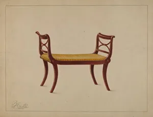 Window Seat Prints: Window Seat, 1937. Creator: Ferdinand Cartier