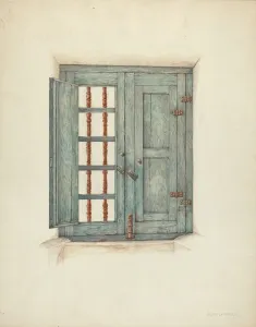 Window Shutters and Details, c. 1939. Creator: William Kieckhofel Window Shutters and Details, c. 1939. Creator: William Kieckhofel