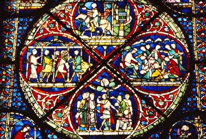 Window detail in Trinity Chapel, Canterbury Cathedral, England, UK, 20th century Window detail in Trinity Chapel, Canterbury Cathedral, England, UK, 20th century