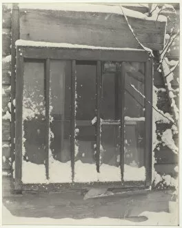 Window Frame Gallery: Window: Wood, Glass, Snow, 1923. Creator: Alfred Stieglitz