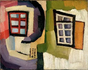 Landscapemodernpainting Prints: Windows of a Fisherman, c1915. Creator: Souza-Cardoso, Amadeo de (1887-1918)