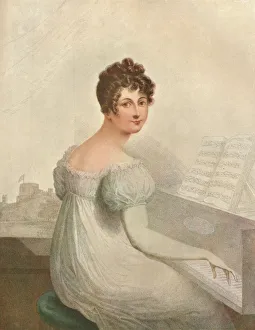 Brown Eyes Prints: Windsor Castle, 1821. Georgina Quentin mistress of King George IV (1762-1830), 1911