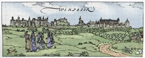Hogenberg Prints: Windsor Castle, (1902)