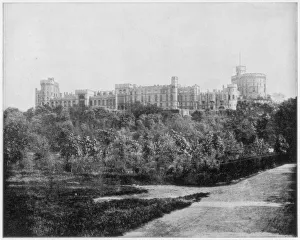 Windsor Castle, England, late 19th century.Artist: John L Stoddard Windsor Castle, England, late 19th century.Artist: John L Stoddard