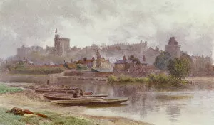 Newton Gallery: Windsor Castle in the Gloom, c1874-1914. Artist: Newton Benett