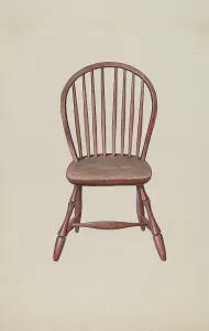 Windsor Chair Prints: Windsor Chair, 1936. Creator: Dana Bartlett