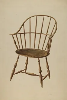Louis Plogsted Prints: Windsor Chair, c. 1939. Creator: Louis Plogsted