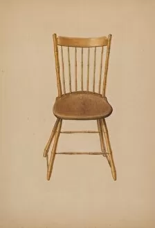 Images Dated 22nd October 2021: Windsor Chair, c. 1941. Creator: Ralph Russell
