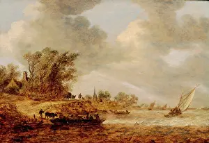 Josefsz Van Goyen Prints: A Windy Day, 1651. Creator: Jan van Goyen