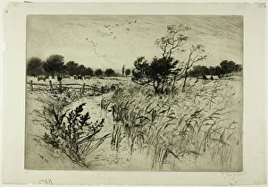 A Windy Day, 1892. Creator: Robert Charles Goff