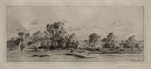 Windy Morning - Schleissheim. Creator: Sion Longley Wenban (American, 1848-1897)