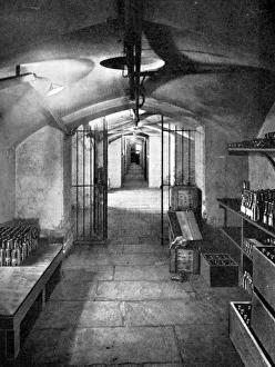 Philip Smith Prints: Wine cellars of the House of Commons, Westminster, c1905