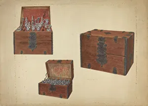 Chests Prints: Wine Chest, c. 1940. Creator: Leonard Battee