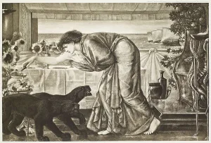 Burne Jones Edward Prints: The Wine of Circe, c1863, (1900). Creator: Unknown