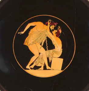 Wine Cup with Pentathletes, 505-500 BC. Artist: Carpenter Painter (active 515-500 B.C.) Wine Cup with Pentathletes, 505-500 BC. Artist: Carpenter Painter (active 515-500 B.C.)