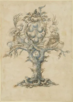 Lions Prints: A Wine Decanter with Lions and Putti