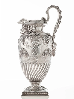 Silverware Prints: Wine ewer, about 1890. Creator: Tiffany & Co
