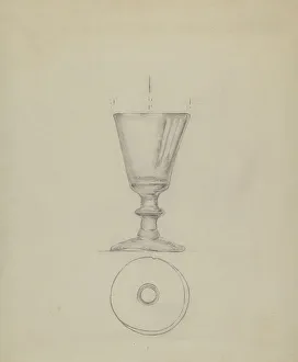 Albert Eyth Prints: Wine Glass, c. 1936. Creator: Albert Eyth