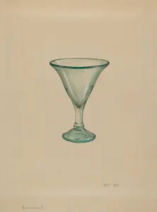Riza Janet Prints: Wine Glass, c. 1936. Creator: Janet Riza