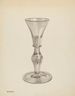 Glassware Collection: Wine Glass, c. 1939. Creator: Michael Fenga