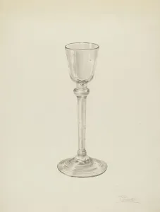 Wine Glass, c. 1939. Creator: Palmyra Pimentel