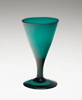 Vibrant Collection: Wine Glass, England, 1750 / 1850. Creator: Unknown