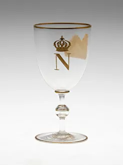 Baccarat Crystalworks Gallery: Wine Glass, France, Mid 19th century. Creator: Baccarat Glasshouse