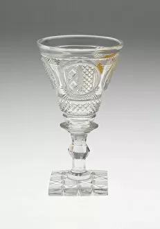 Cut Glass Collection: Wine Glass, Netherlands, 18th century. Creator: Unknown