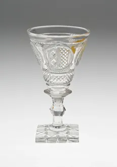 Cut Glass Collection: Wine Glass, Netherlands, 18th century. Creator: Unknown
