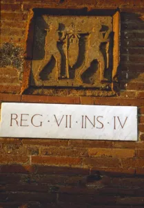 Wine-Merchants Sign in Pompeii street c1st century