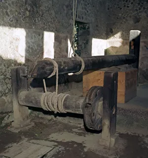 Wine-press in a house in the Roman town of Pompeii, 1st century
