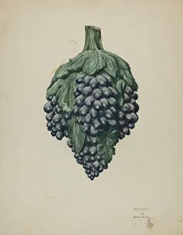 William Kieckhofel Prints: Wine Shop Emblem, c. 1940. Creator: William Kieckhofel