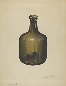 Wine Bottles Prints: Wine or Spirits Bottle, c. 1936. Creator: Anna Aloisi