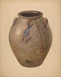 Water Jar Prints: Wine or Water Jar, c. 1940. Creator: Giacinto Capelli