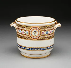 Wineglasses Prints: Wineglass Cooler, Sevres, 1789. Creator: Sevres Porcelain Manufactory