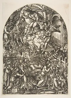 Jean Duvet Prints: The Winepress of the Wrath of God, from the Apocalypse. n. d. Creator: Jean Duvet