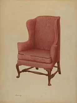 Wing Chair, c. 1941. Creator: Isidore Sovensky