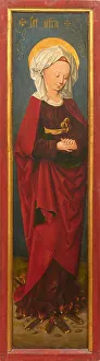 Wing of a triptych: Saint Afra at the stake, c. 1497. Creator: Master of Augsburg (active ca 1497)
