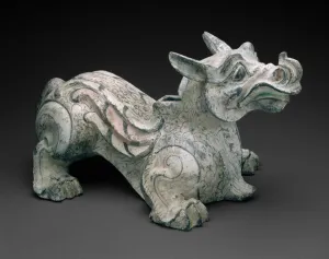 Monster Prints: Winged Beast (Tomb Figure), Western Han dynasty (206 B. C. -9 A. D. ). Creator: Unknown