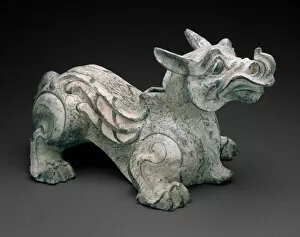 Monster Collection: Winged Beast (Tomb Figure), Western Han dynasty (206 B.C.-9 A.D.). Creator: Unknown