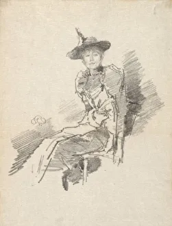 The Winged Hat, 1890. Creator: James McNeill Whistler (American, 1834-1903)
