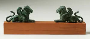 Etruria Prints: Two Winged Lions, c.500 B.C.. Creator: Unknown