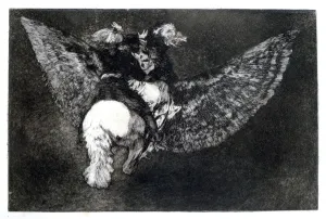 Goya Prints: Winged Nonsense, 1819-1823. Artist: Francisco Goya