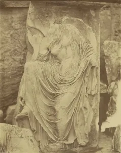 Dimitriou Konstantinos Prints: Wingless Victory - sculptural fragment from the Athena Nike parapet