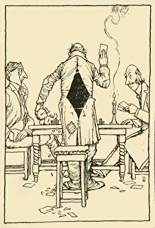 George Newnes Ltd Gallery: The Wininng Card on the ace of diamonds, 1910. Creator: W Heath Robinson