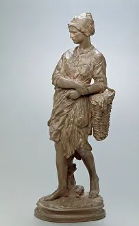 Mould Prints: The Winkle Gatherer, model designed before 1874. Creator: Jean-Baptiste Carpeaux
