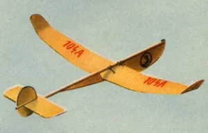 Toy Plane Prints: Winkler model plane, 1932. Creator: Unknown