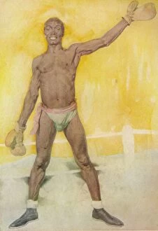 Boxing Gloves Gallery: The Winner, 1913. Artist: William Newenham Montague Orpen